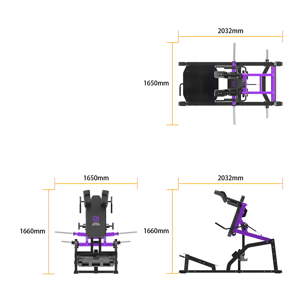 Plate Loaded V Squat - Peach Builder